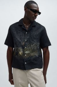 Zanos Tapestry Shirt - Multi Color sold by Fashion Nova