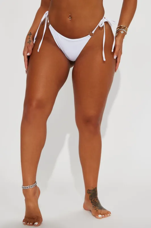 Bree Triangle Bikini Bottom - White sold by Fashion Nova