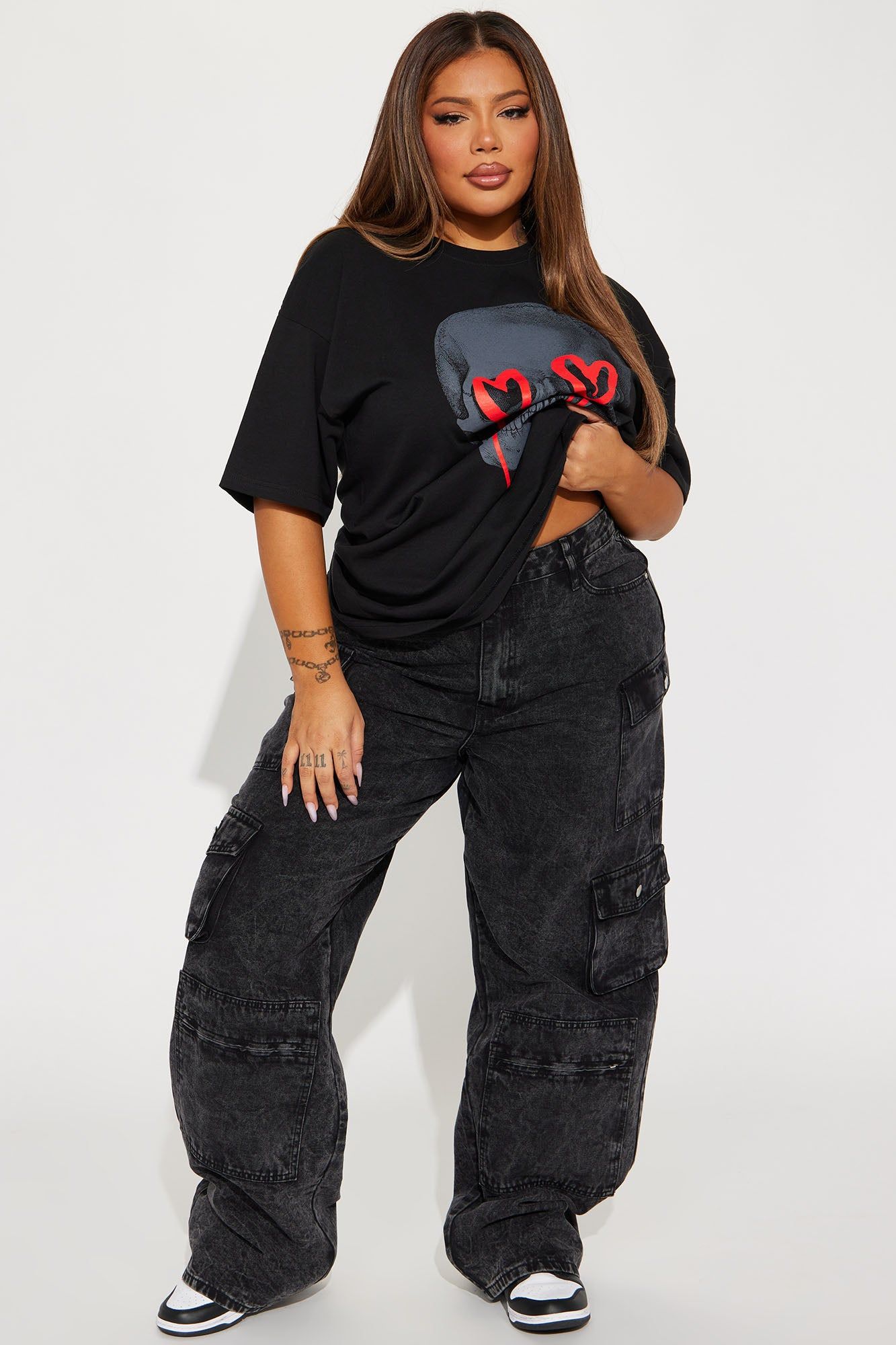 Eternal Love Skull Tshirt - Black sold by Fashion Nova product image thumbnail 5