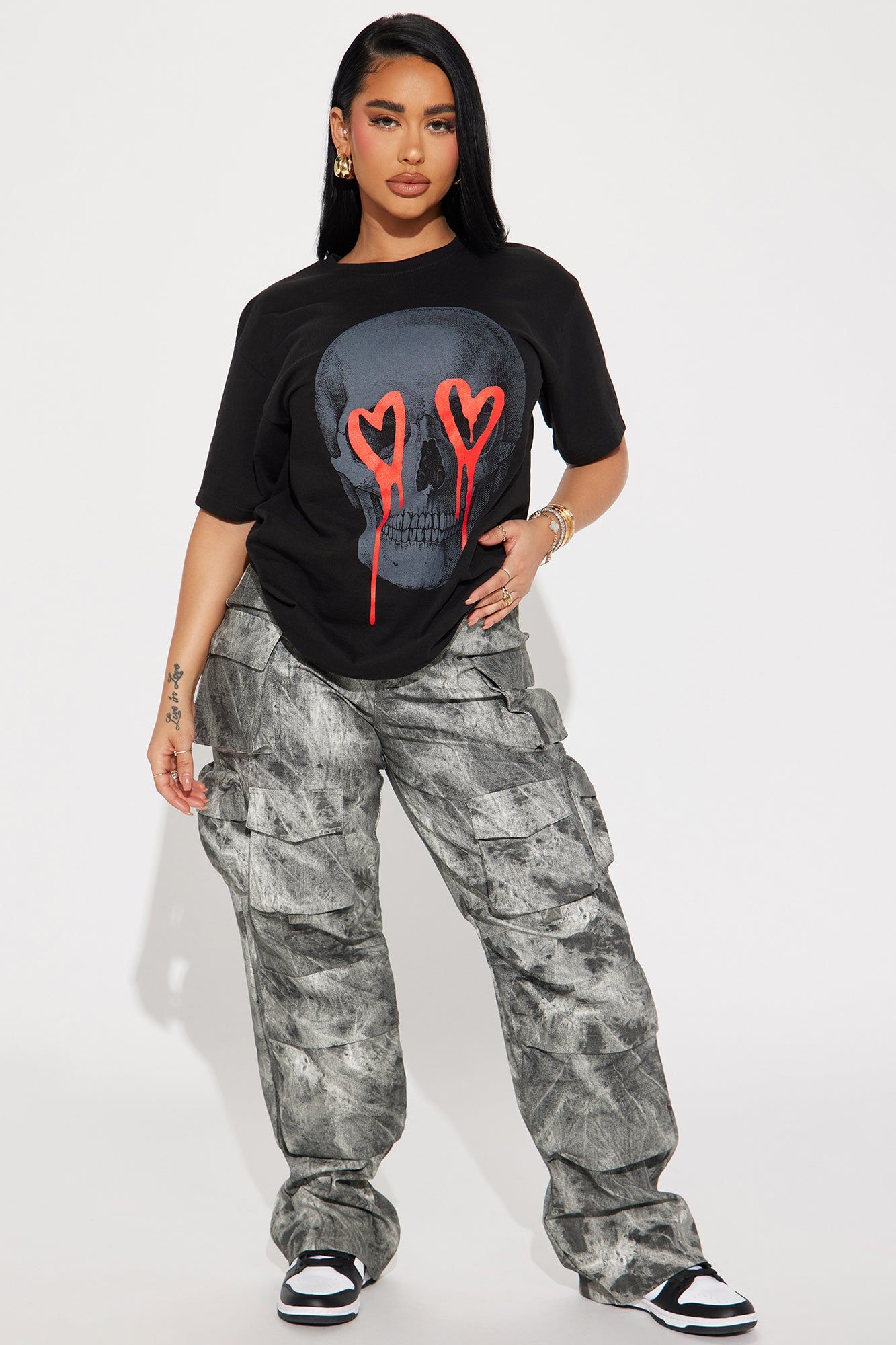 Eternal Love Skull Tshirt - Black sold by Fashion Nova product image thumbnail 2