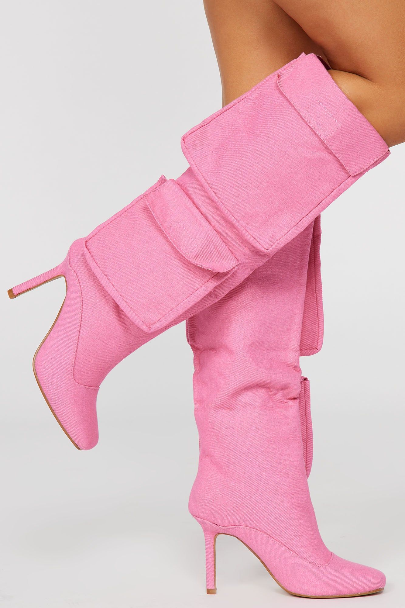 Get Used To It Knee High Boots - Pink sold by Fashion Nova product image thumbnail 3