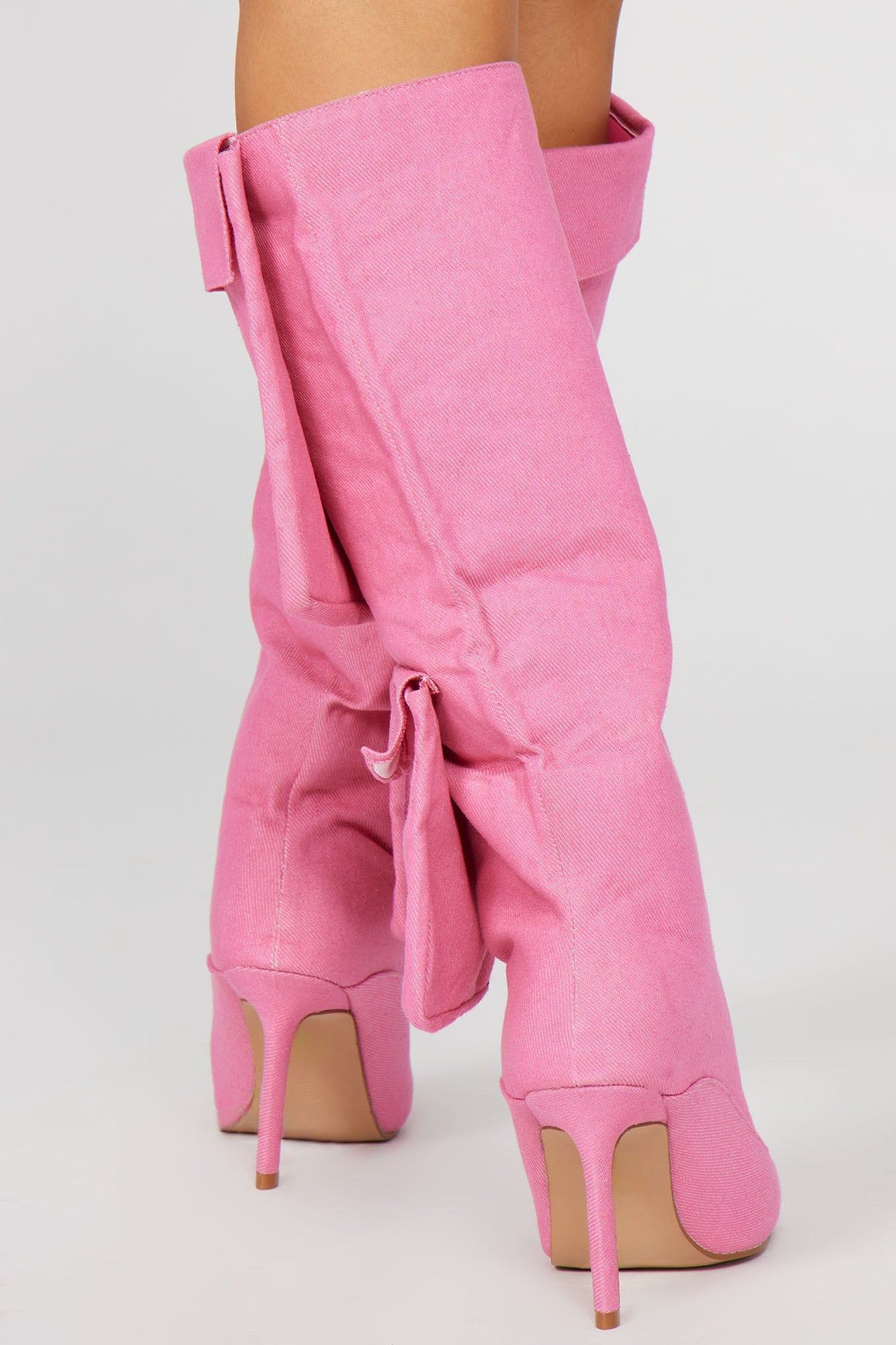 Get Used To It Knee High Boots - Pink sold by Fashion Nova product image thumbnail 4