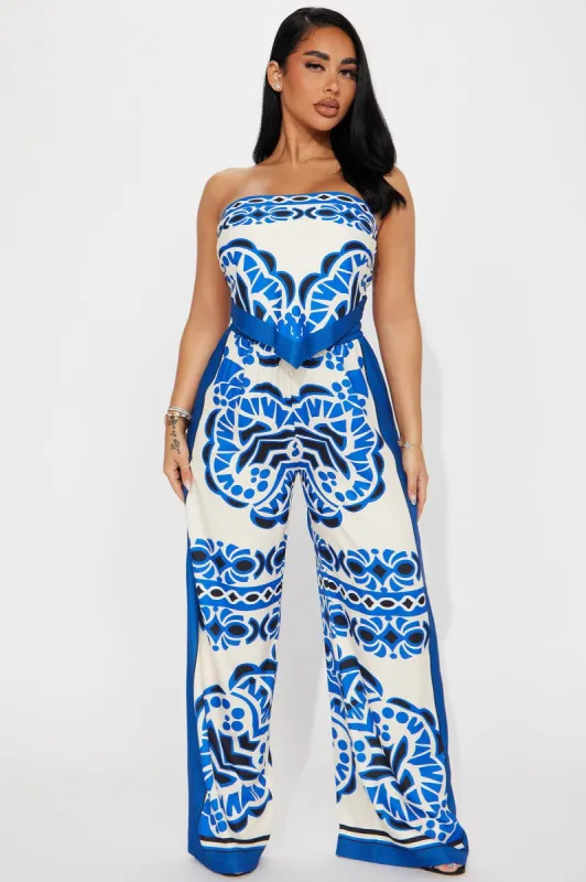 Rosario Pant Set - Royal/combo sold by Fashion Nova