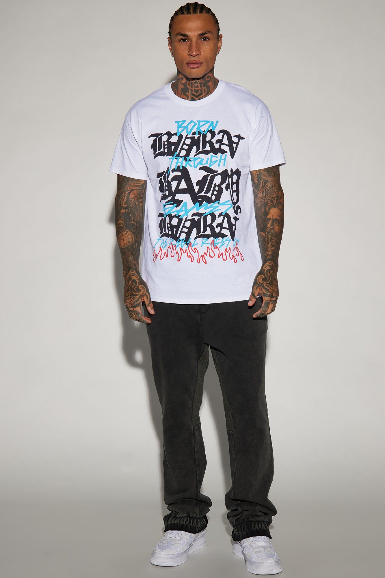 Burn Baby Burn Short Sleeve Tee - White sold by Fashion Nova product image thumbnail 2