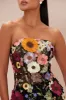 Kelli Floral Embroidered Midi Dress - Black/combo sold by Fashion Nova