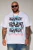 Burn Baby Burn Short Sleeve Tee - White sold by Fashion Nova