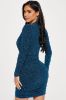 Kristina Cut Out Mini Dress - Teal sold by Fashion Nova