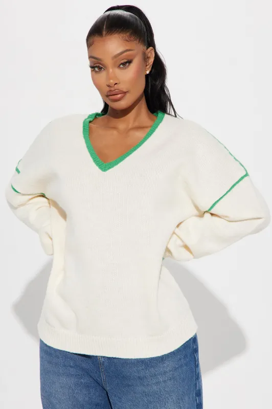 Sporty Oversized Sweater - Kelly Green sold by Fashion Nova