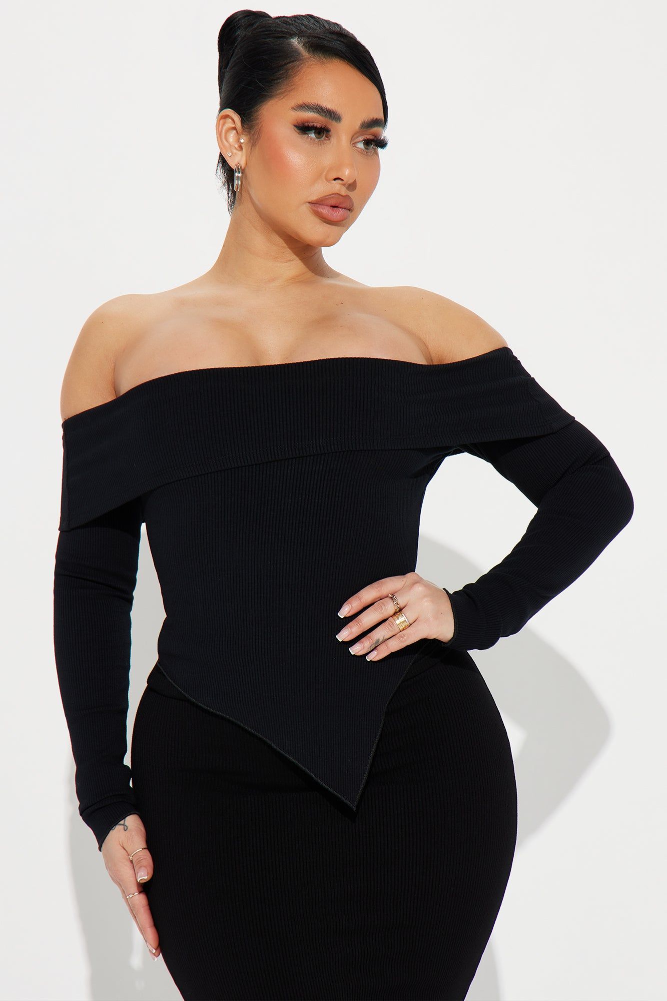 Kenna Snatched Top - Black sold by Fashion Nova
