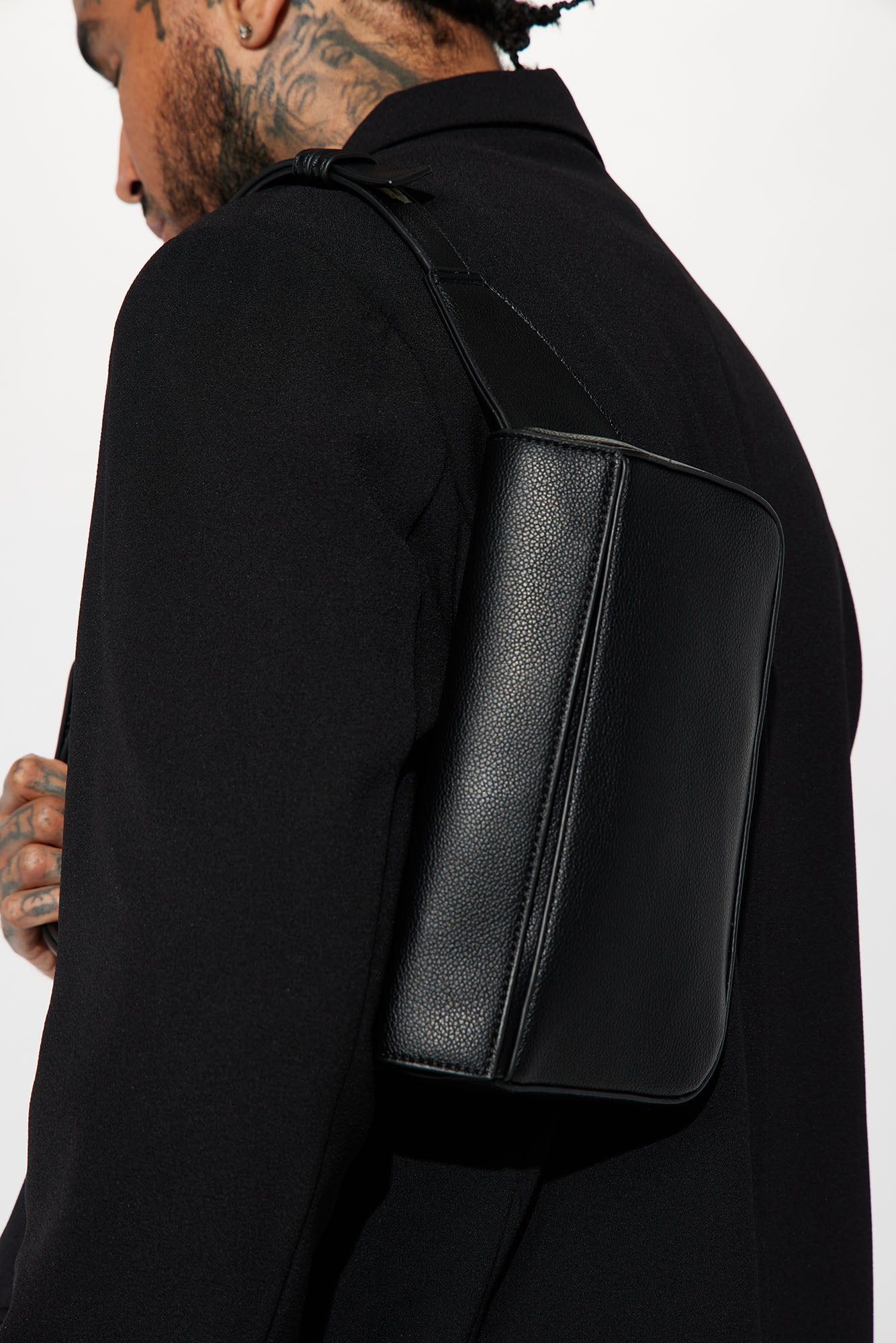 Faux Leather Crossbody Bag - Black sold by Fashion Nova product image thumbnail 3