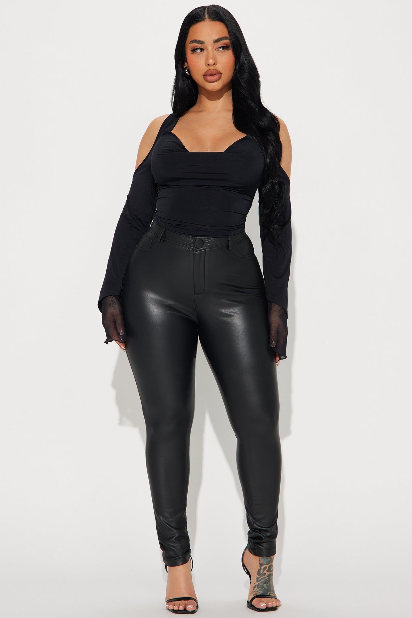 Sandra Cold Shoulder Top - Black sold by Fashion Nova product image thumbnail 2