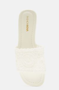 Always Carefree Flat Sandals - White sold by Fashion Nova