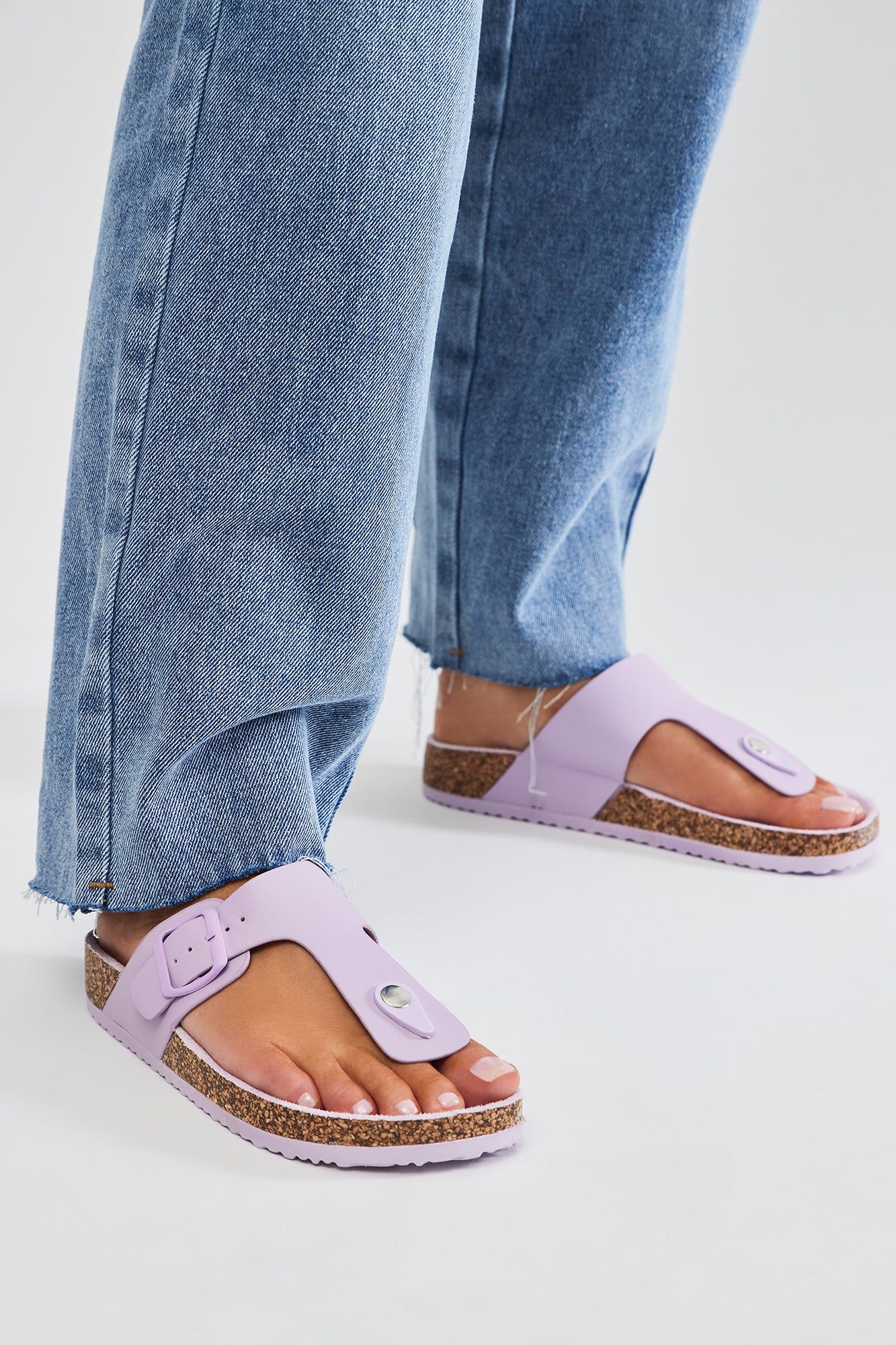 Growing Daily Flip Flops - Lilac sold by Fashion Nova product image thumbnail 3