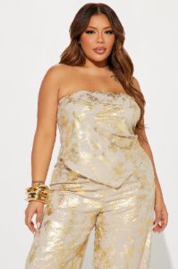 Ethereal Babe Pant Set - Gold sold by Fashion Nova