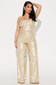 Ethereal Babe Pant Set - Gold sold by Fashion Nova