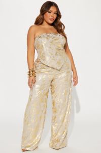 Ethereal Babe Pant Set - Gold sold by Fashion Nova