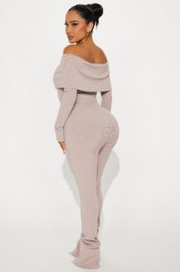 Amara Snatched Jumpsuit - Sand sold by Fashion Nova