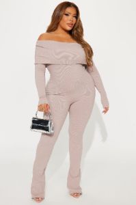 Amara Snatched Jumpsuit - Sand sold by Fashion Nova