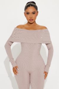 Amara Snatched Jumpsuit - Sand sold by Fashion Nova