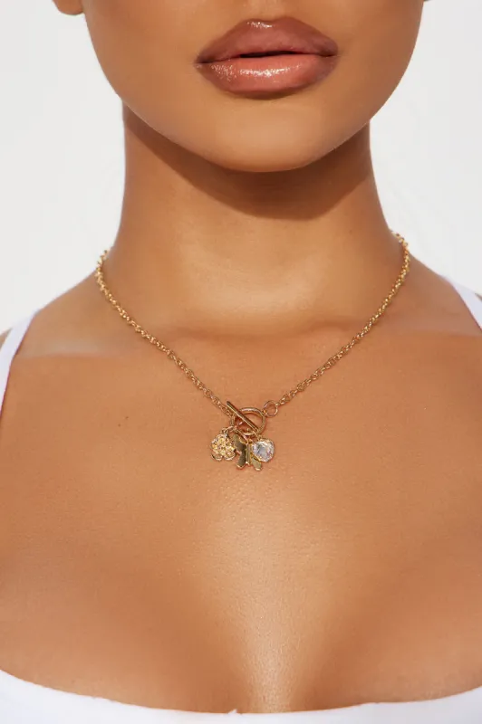 Spring Time Charm Necklace - Gold sold by Fashion Nova