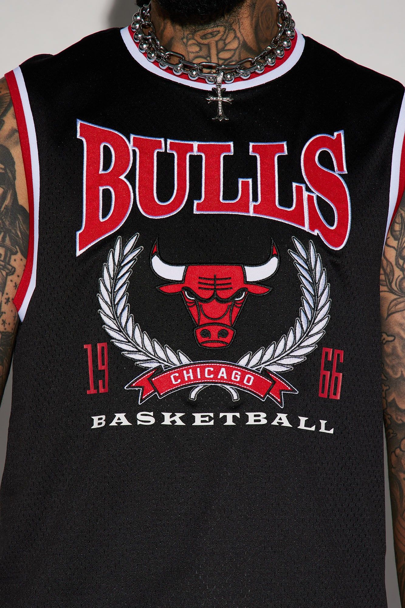 Bulls Jump Ball Mesh Tank - Black sold by Fashion Nova product image thumbnail 3