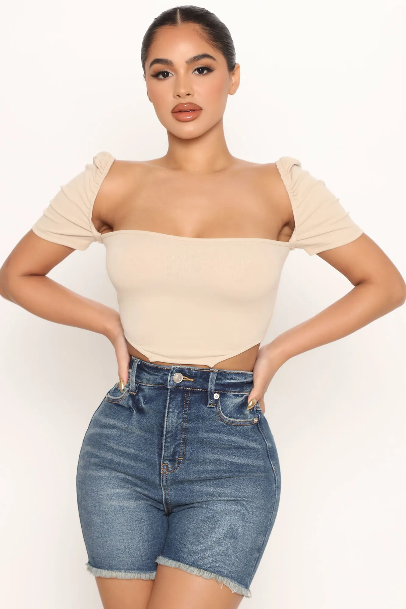 Chill By Chance Top - Taupe sold by Fashion Nova