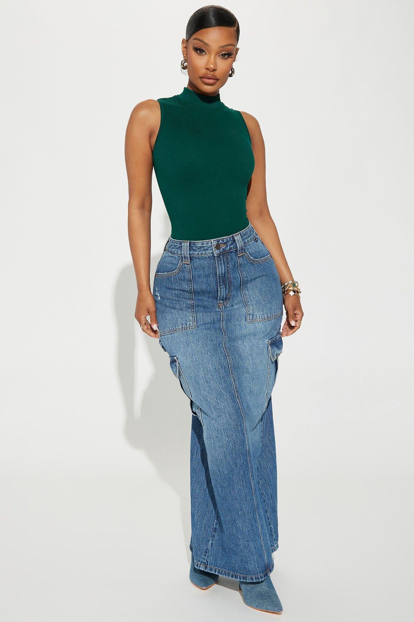 Stay Timeless Ribbed Tank Top - Hunter sold by Fashion Nova product image thumbnail 2