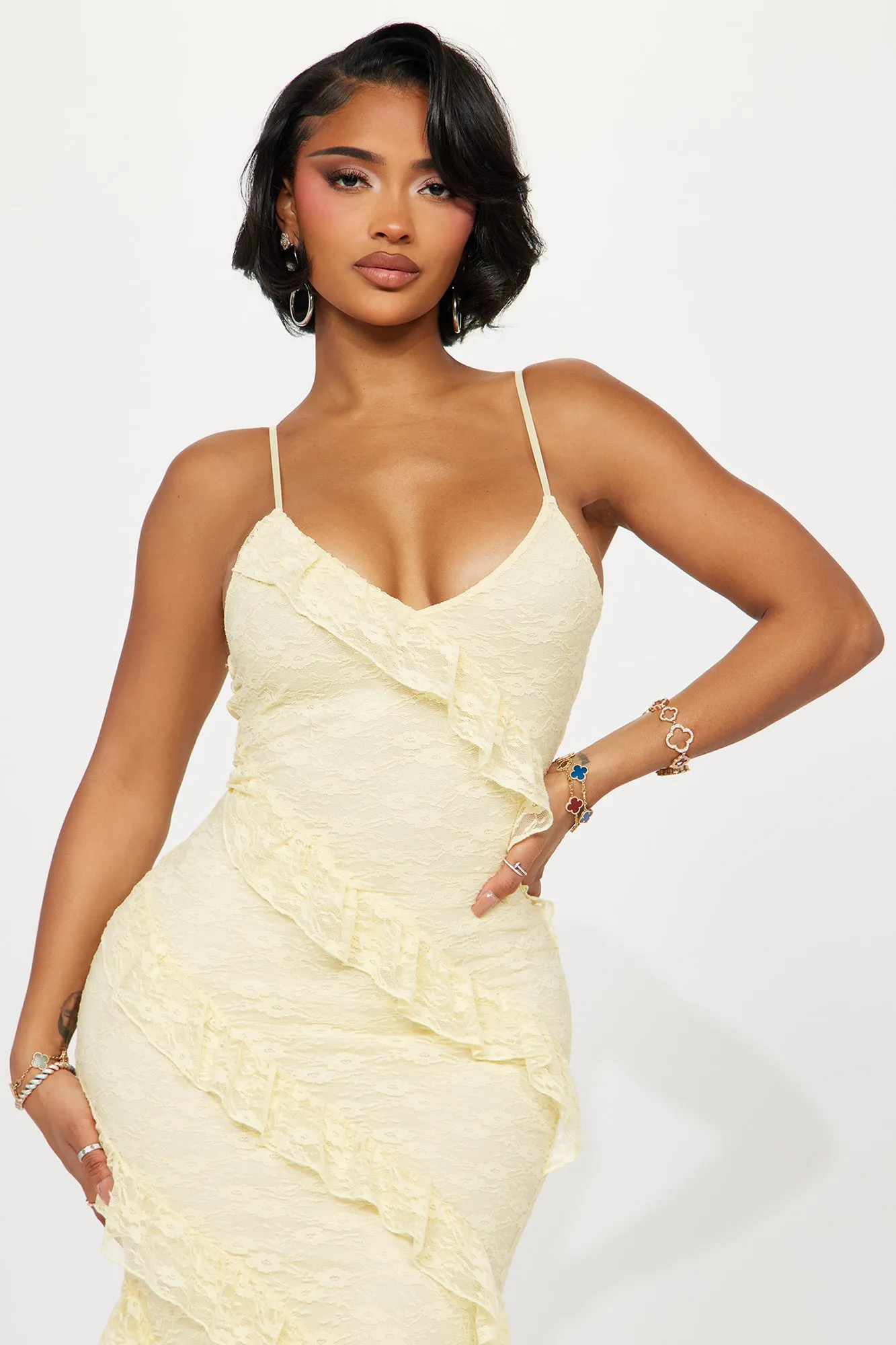 Lacing Up Maxi Dress - Yellow sold by Fashion Nova product image thumbnail 2