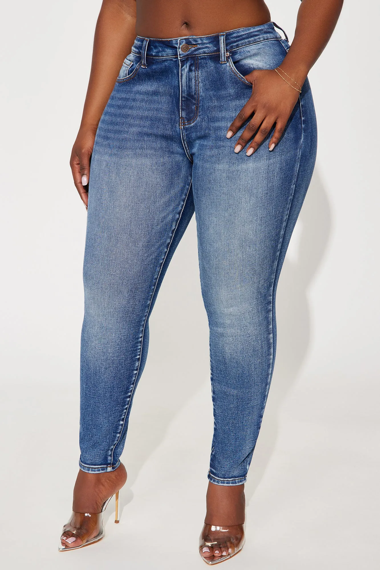 Eriss Stretch Skinny Jeans - Medium Wash sold by Fashion Nova product image thumbnail 5
