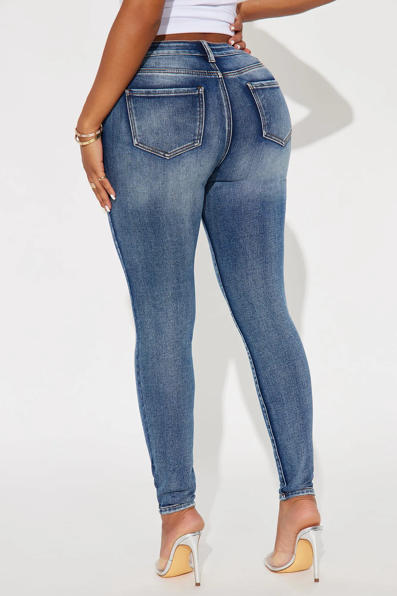 Eriss Stretch Skinny Jeans - Medium Wash sold by Fashion Nova product image thumbnail 3