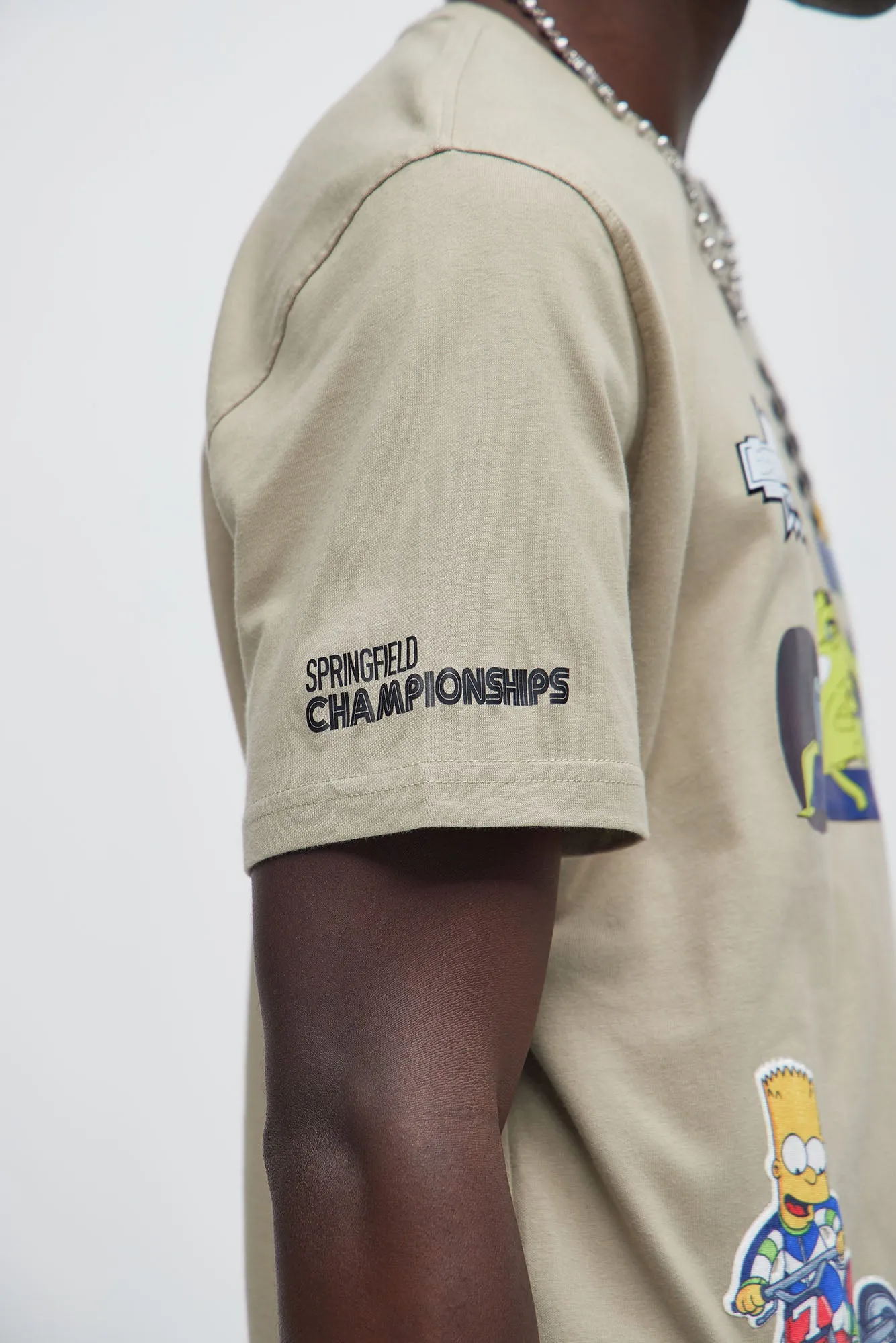 The Simpsons Racing Short Sleeve Tee - Taupe sold by Fashion Nova product image thumbnail 2