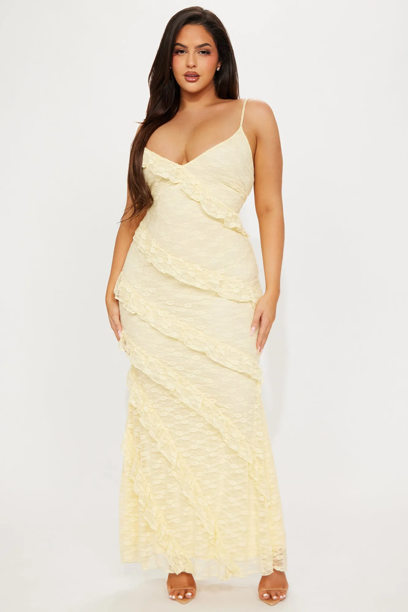 Lacing Up Maxi Dress - Yellow sold by Fashion Nova product image thumbnail 4