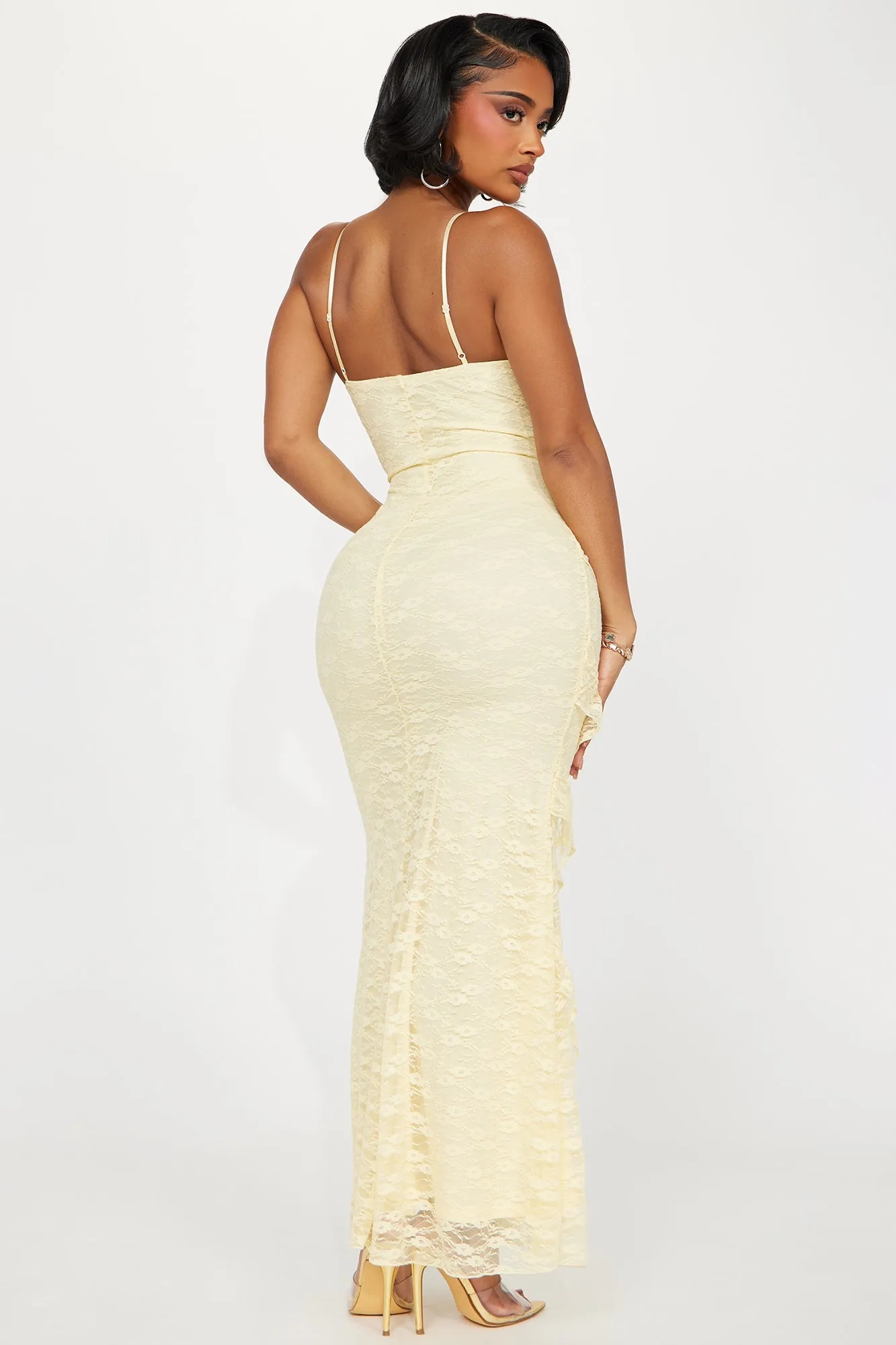 Lacing Up Maxi Dress - Yellow sold by Fashion Nova product image thumbnail 3