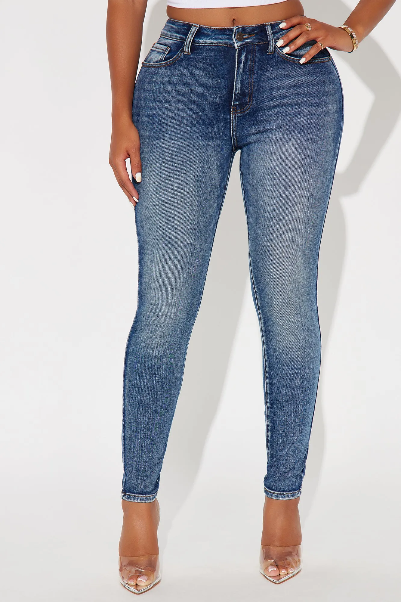 Eriss Stretch Skinny Jeans - Medium Wash sold by Fashion Nova product image thumbnail 2