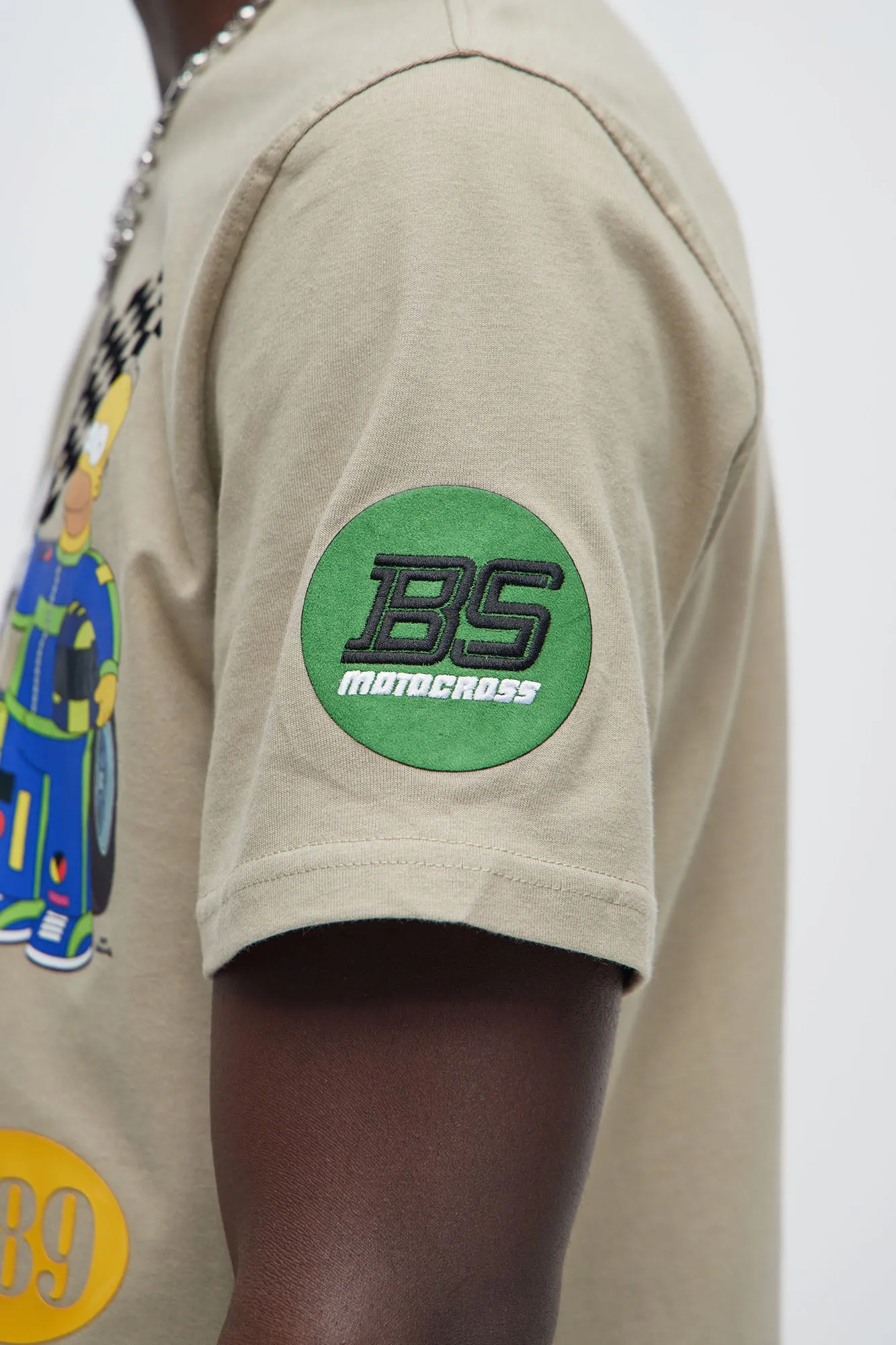 The Simpsons Racing Short Sleeve Tee - Taupe sold by Fashion Nova product image thumbnail 3