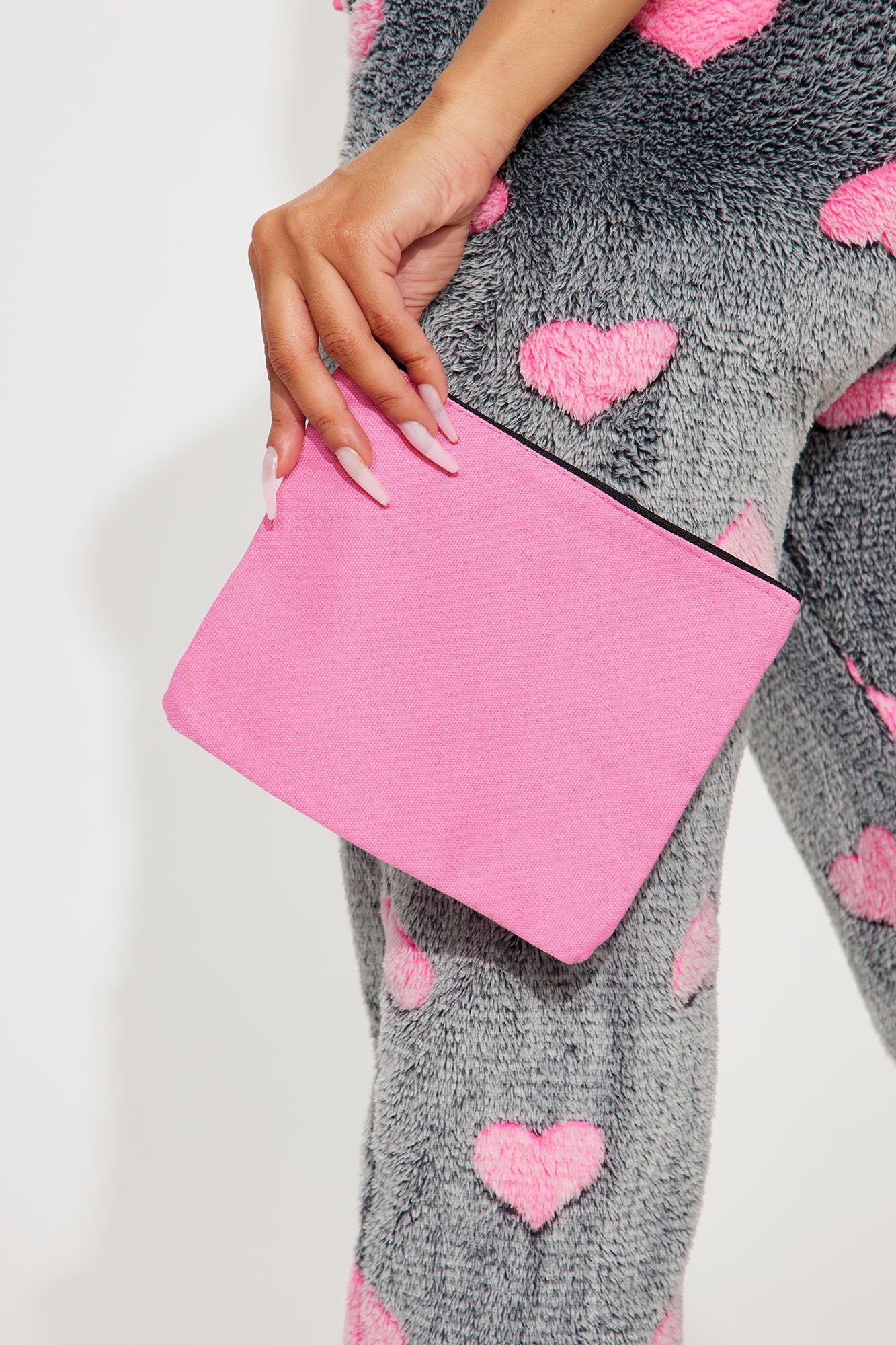 I Heart You Plush PJ Pant Set - Black/Pink sold by Fashion Nova product image thumbnail 4