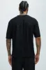 Binney Jacquard Relaxed Short Sleeve Tee - Black sold by Fashion Nova