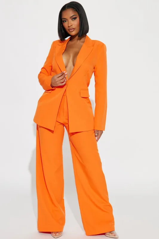 Davina Blazer Set - Orange sold by Fashion Nova
