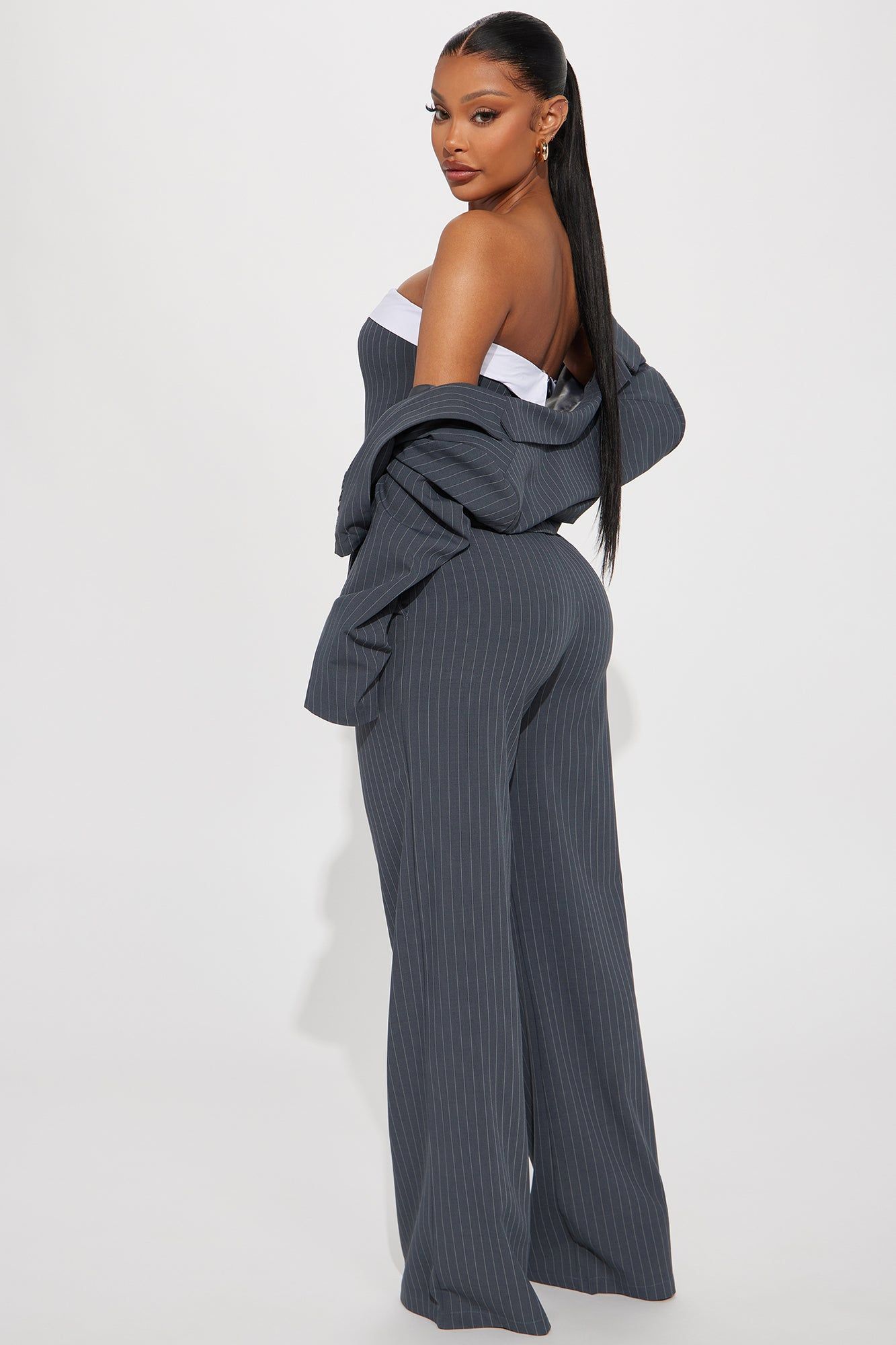 It Girl 3 Piece Pant Set - Grey sold by Fashion Nova product image thumbnail 3