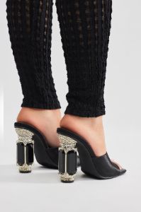 Ultimate Queen Mules - Black sold by Fashion Nova