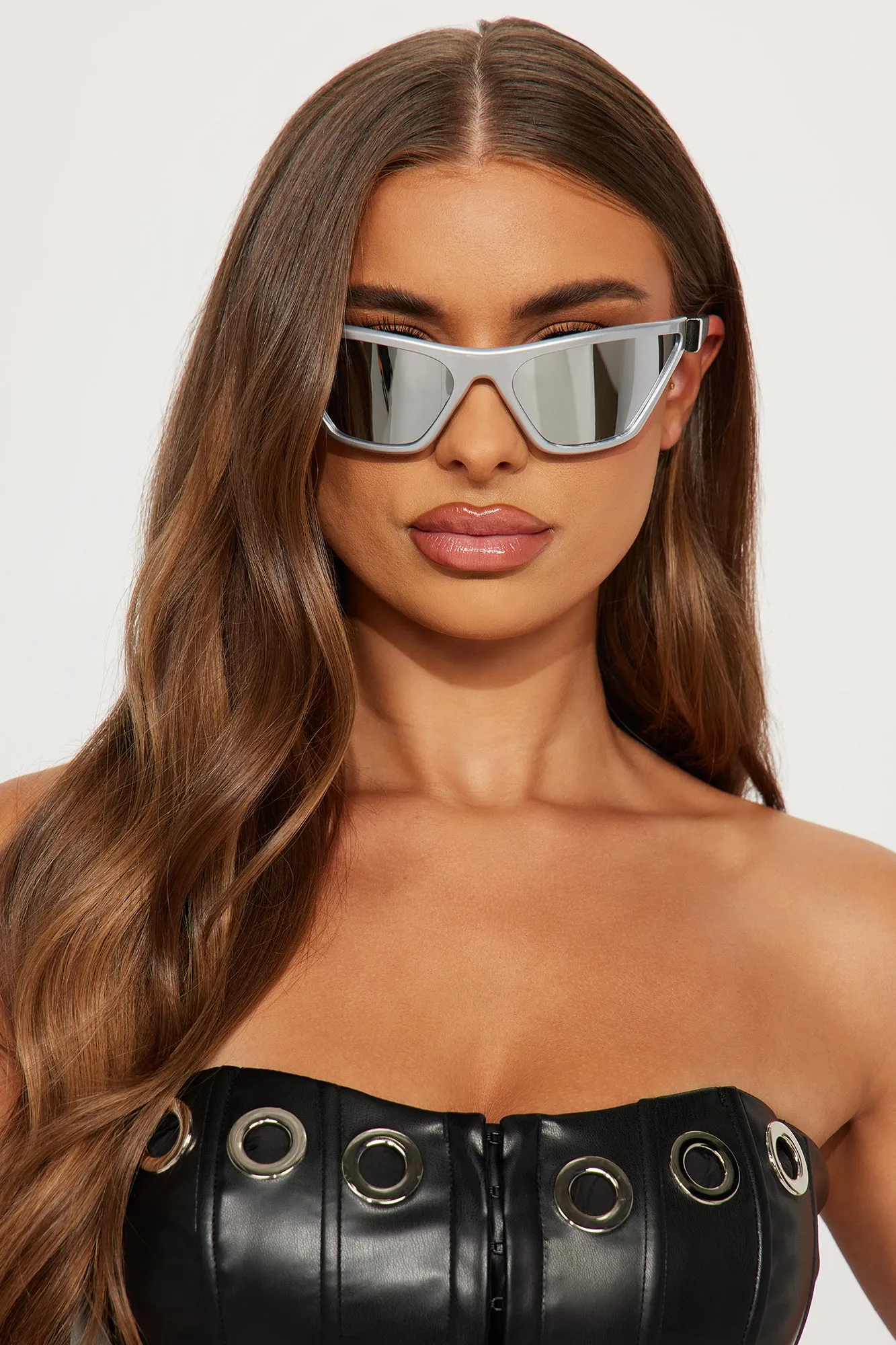 Keep My Number Sunglasses - Silver sold by Fashion Nova product image thumbnail 2
