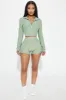 The Best Assets Textured Crop Active Jacket - Mint sold by Fashion Nova