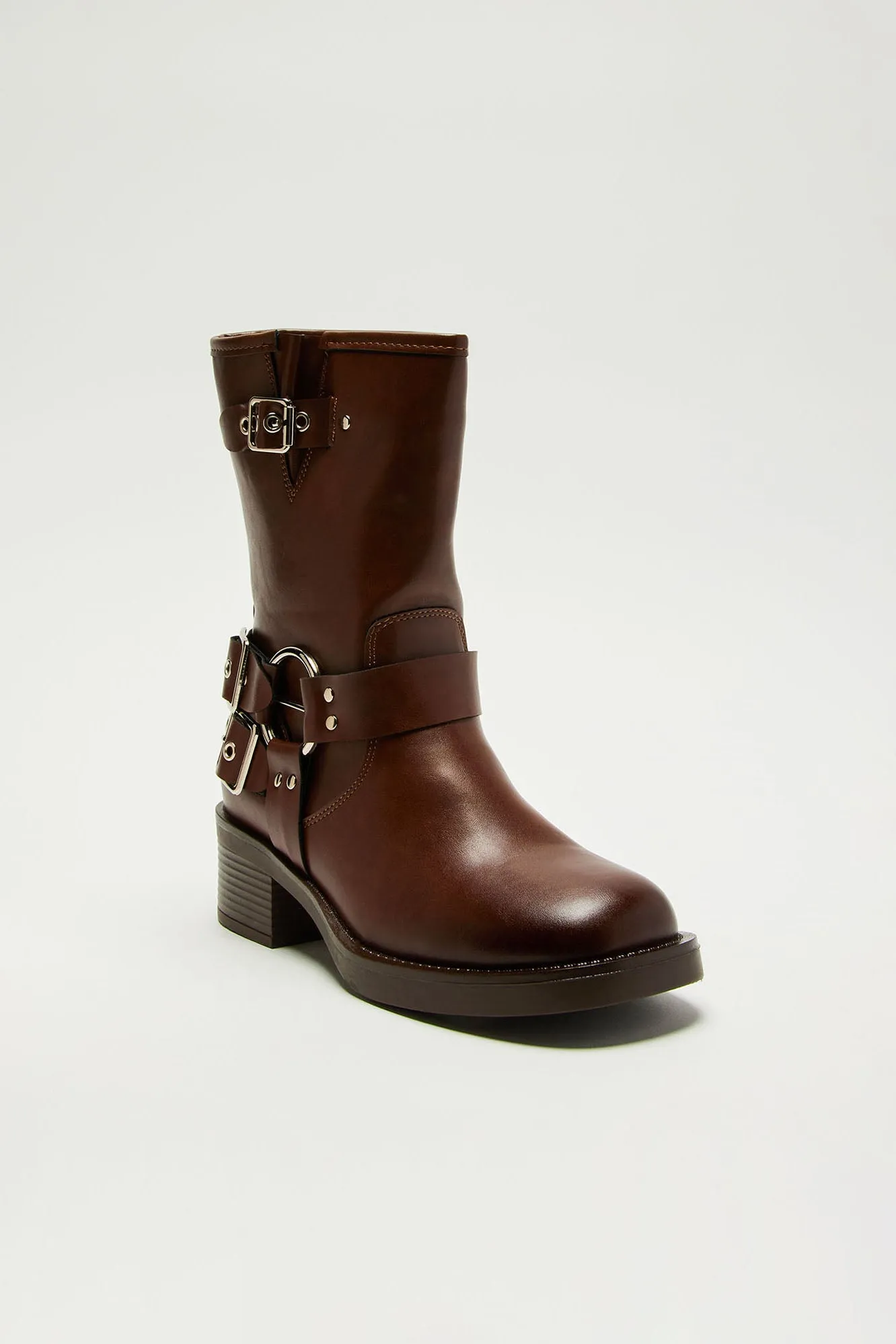 Lenox Buckle Booties - Brown sold by Fashion Nova product image thumbnail 4