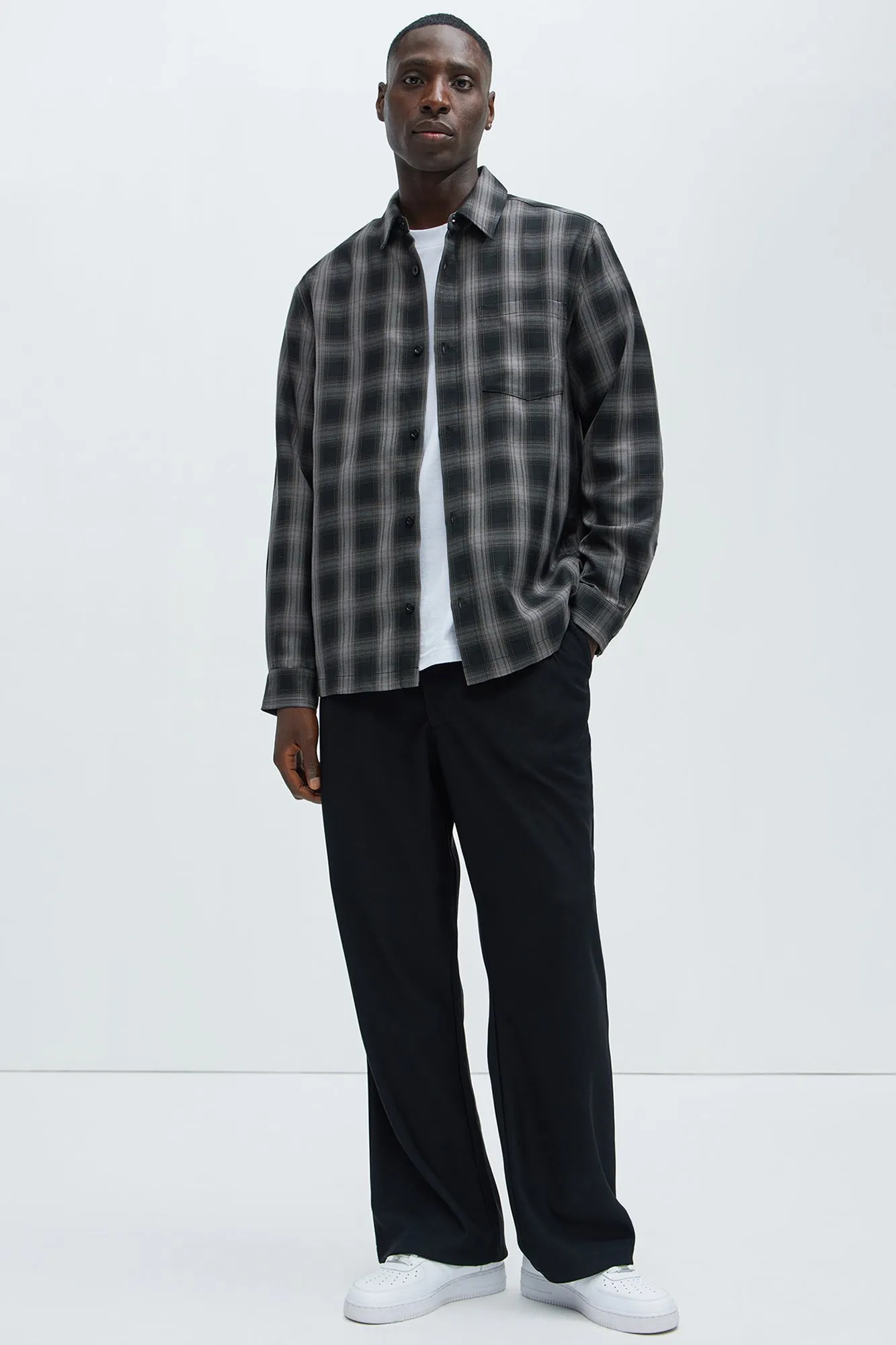 Boyle Plaid Shirt - Black/combo sold by Fashion Nova product image thumbnail 2