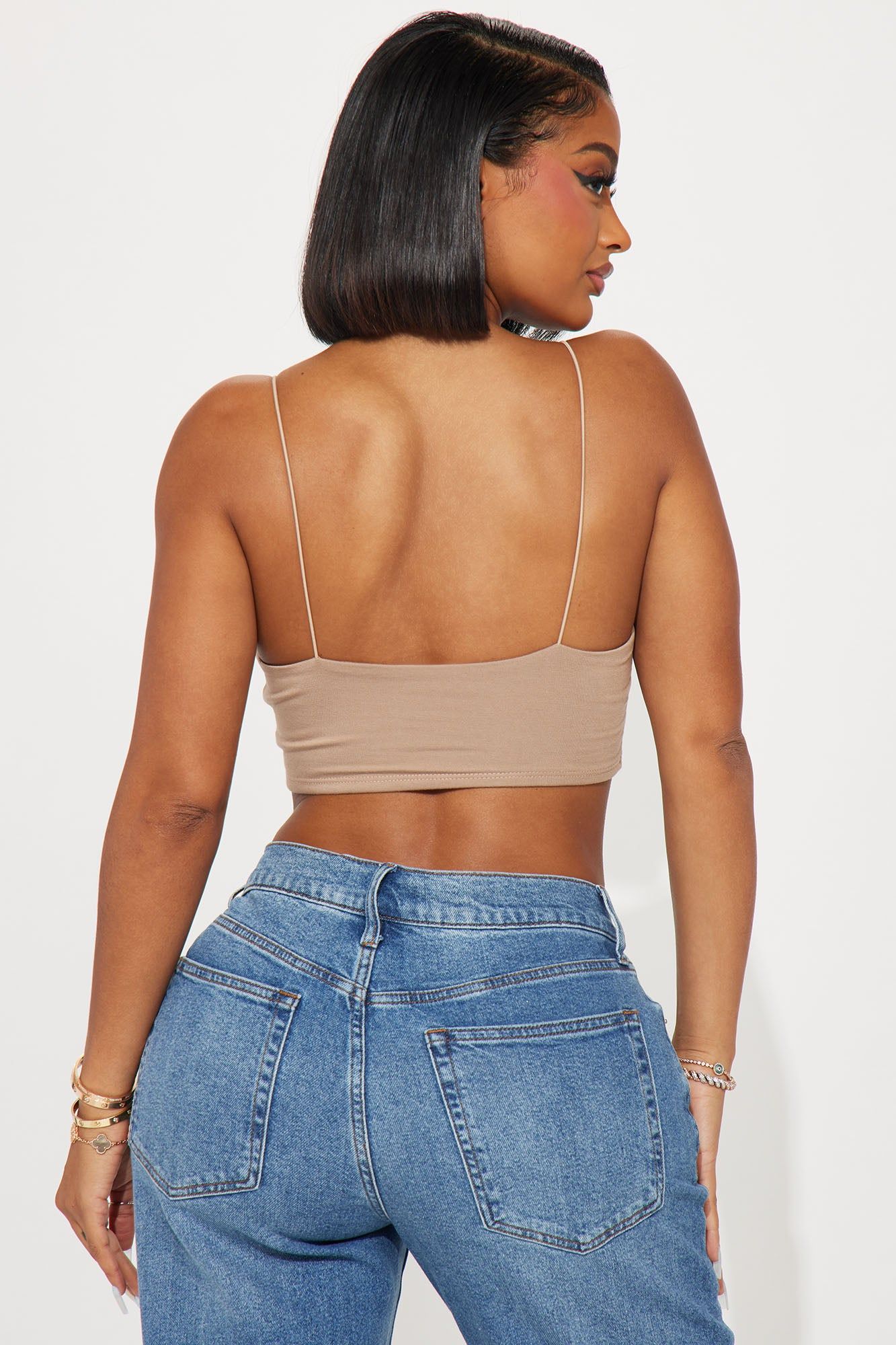 Kiki Super Cropped Top - Mocha sold by Fashion Nova product image thumbnail 4