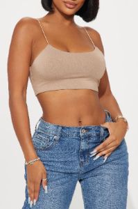 Kiki Super Cropped Top - Mocha sold by Fashion Nova
