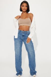 Kiki Super Cropped Top - Mocha sold by Fashion Nova