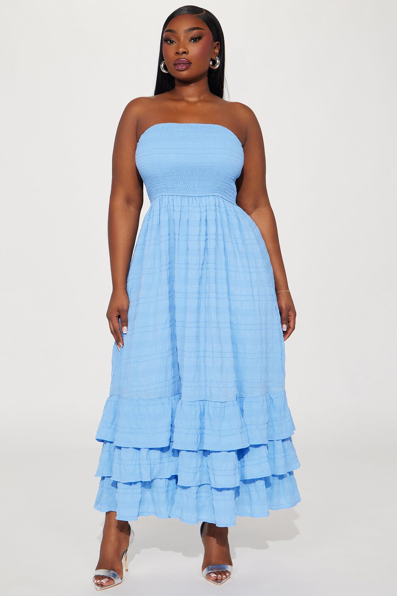 Alice Textured Maxi Dress - Blue sold by Fashion Nova product image thumbnail 4