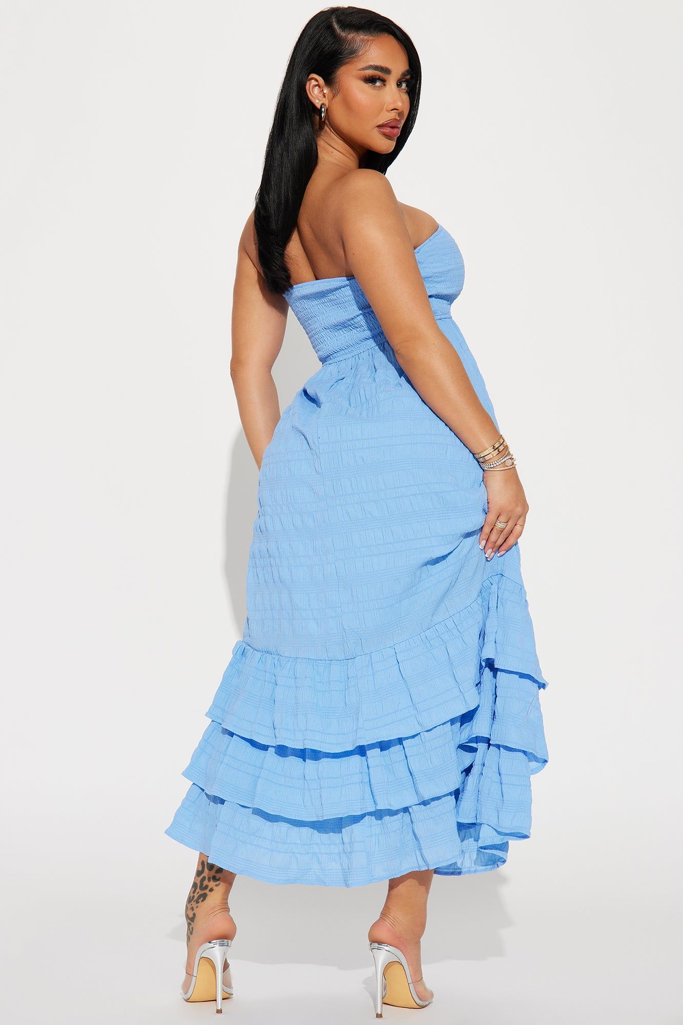 Alice Textured Maxi Dress - Blue sold by Fashion Nova product image thumbnail 3