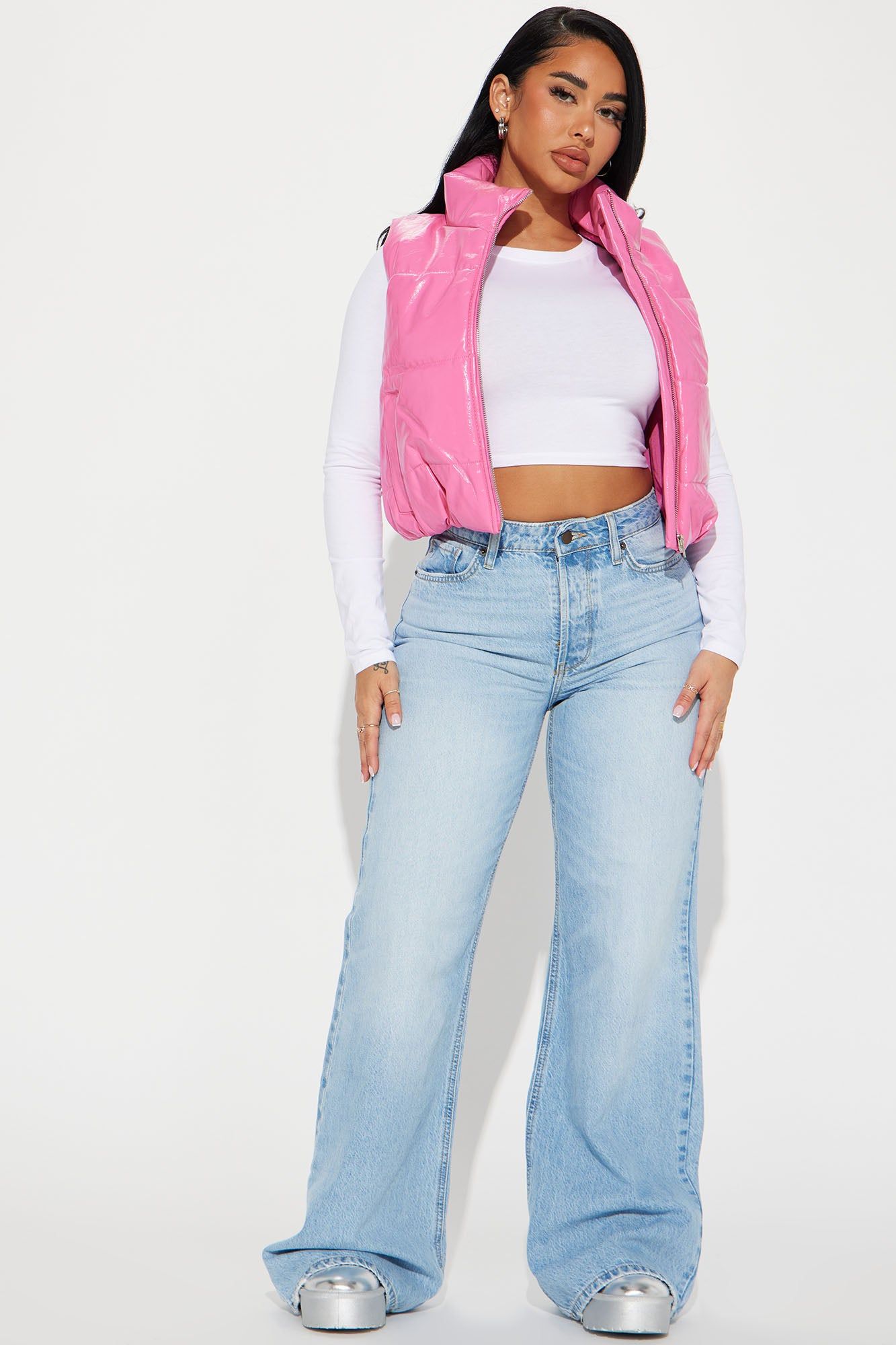 Shine Bright Puffer Vest - Pink sold by Fashion Nova product image thumbnail 2
